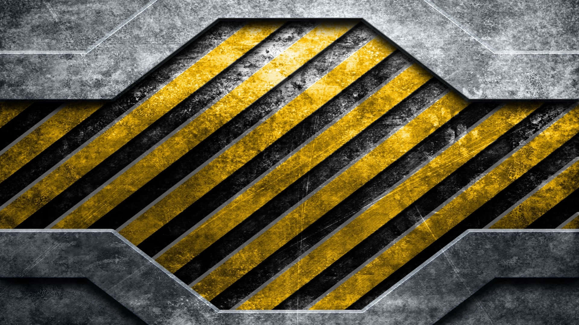 Industrial Hazard Stripes Texture Wallpaper