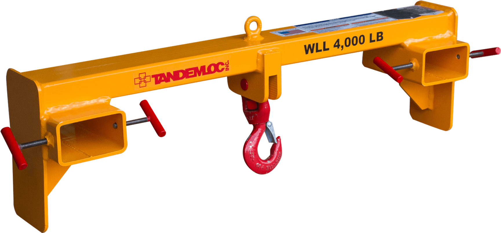 Industrial Lifting Beamwith Hook PNG