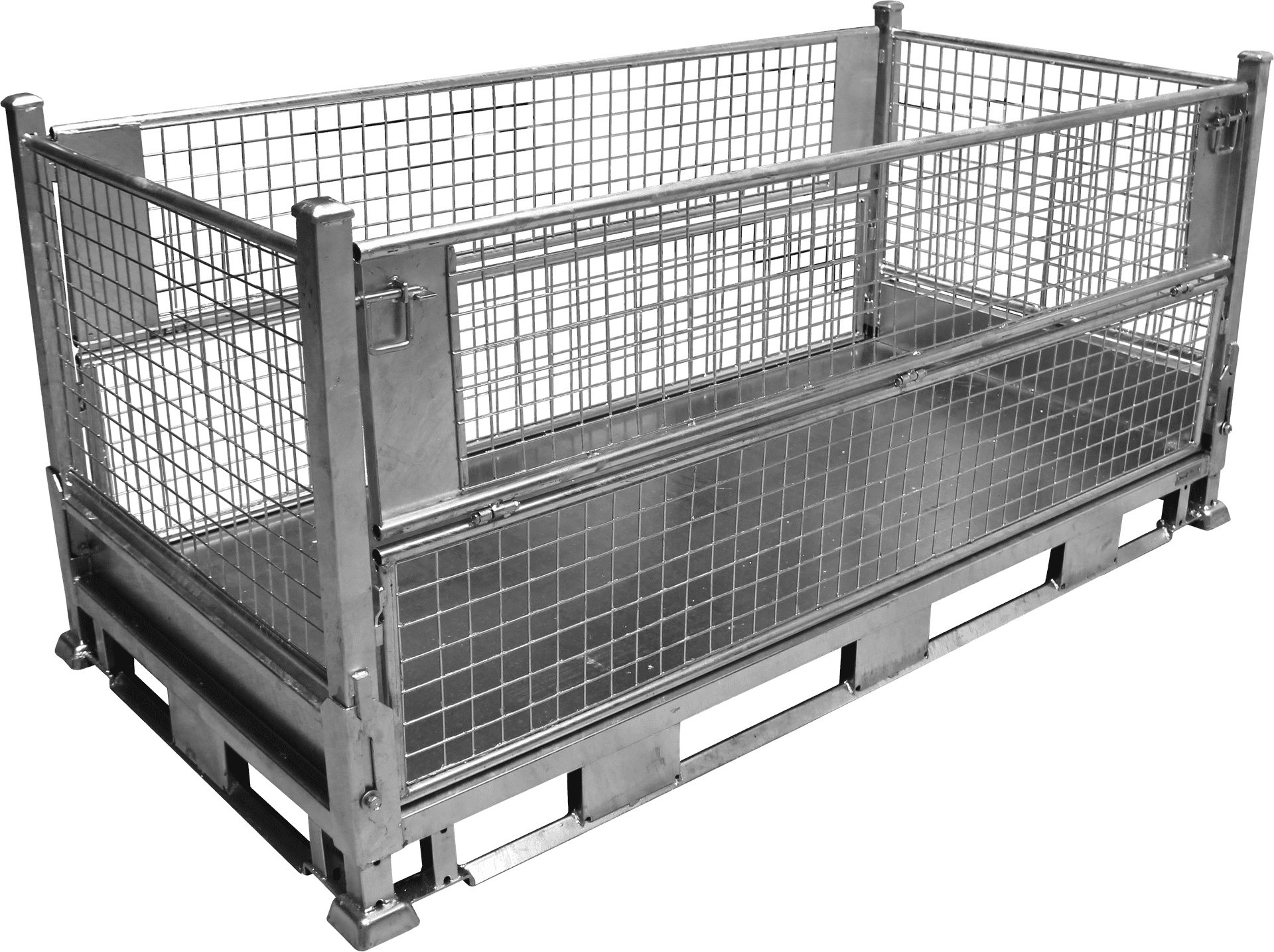 Industrial Metal Storage Cage PNG