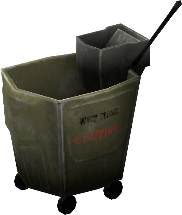 Industrial Mop Bucketwith Wringer PNG