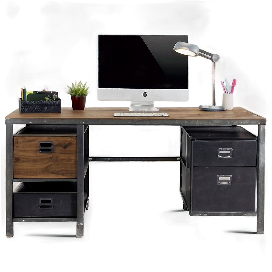 Industrial Office Desk Png 56 PNG