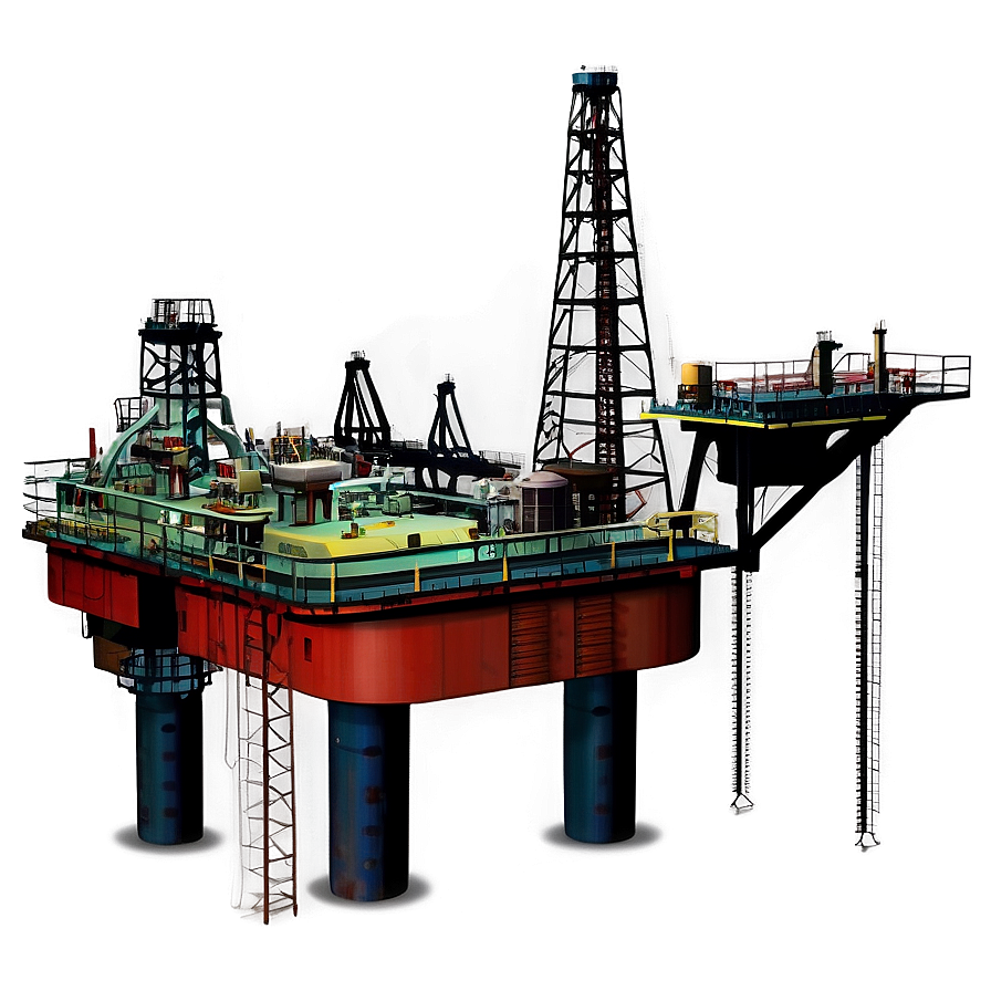 Industrial Oil Rig Png Nmj95 PNG