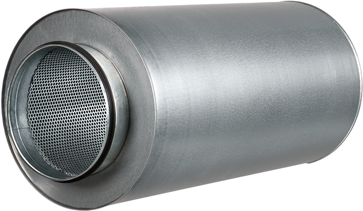 Industrial Silencer Steel Construction PNG