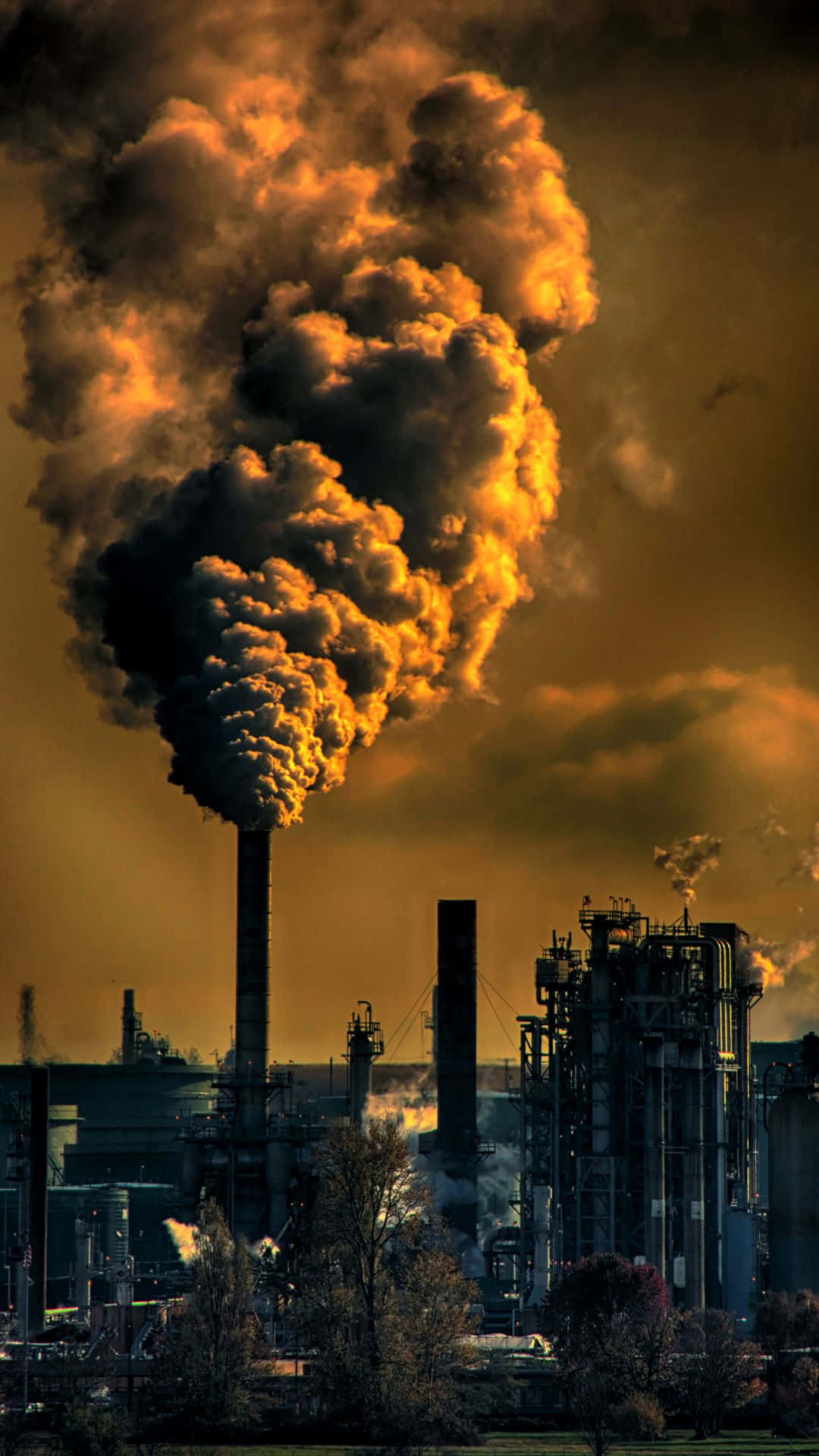 Industrial Smokestack Emissions.jpg Wallpaper