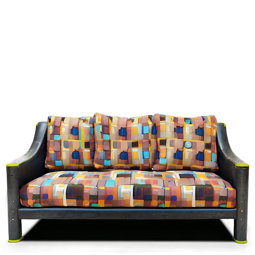 Industrial Style Sofa Png 05252024 PNG