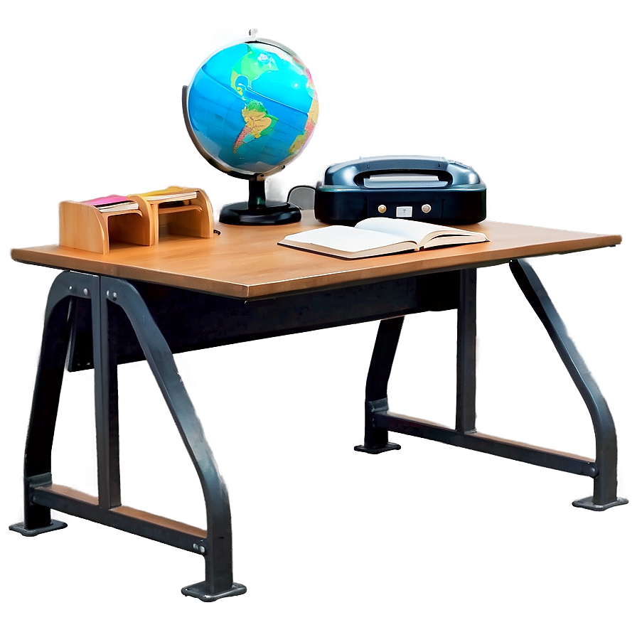 Industrial Style Student Desk Png Qvd49 PNG