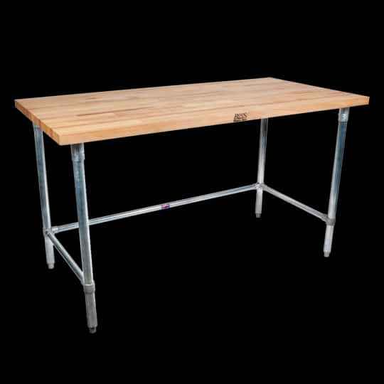 Industrial Style Wooden Top Table PNG