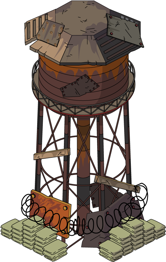 Industrial Water Tower Illustration.png PNG