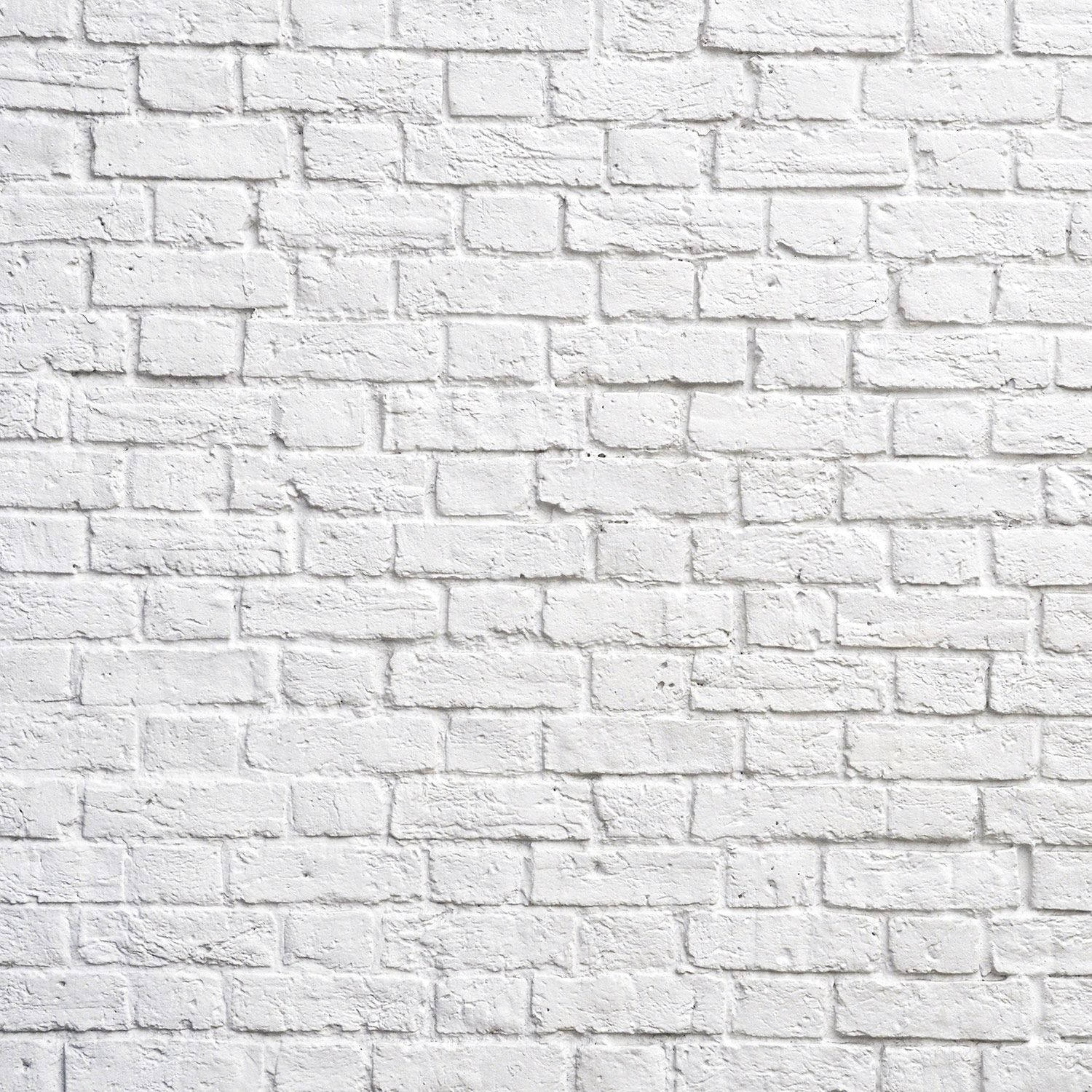 Industrial White Brick Wall Wallpaper