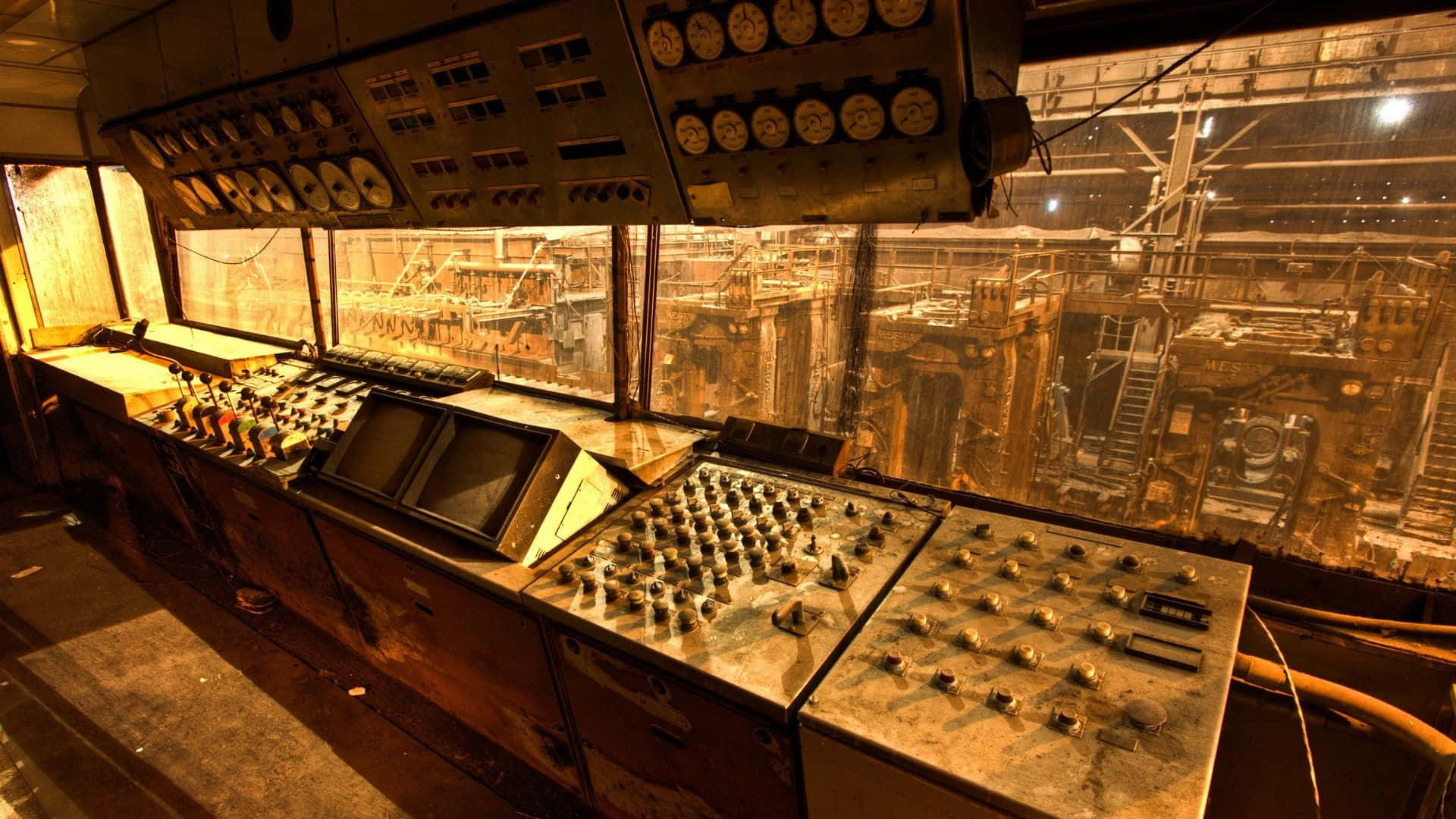A Control Room With Many Different Controls