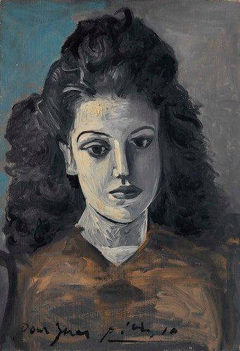 Ines Picasso 1942 Famous Painting Background