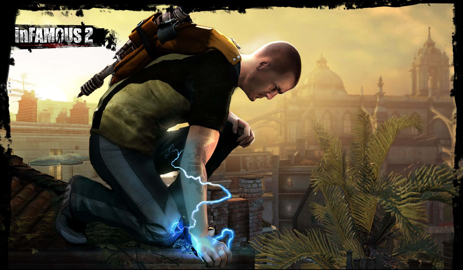 Infamous Character In Action Wallpaper