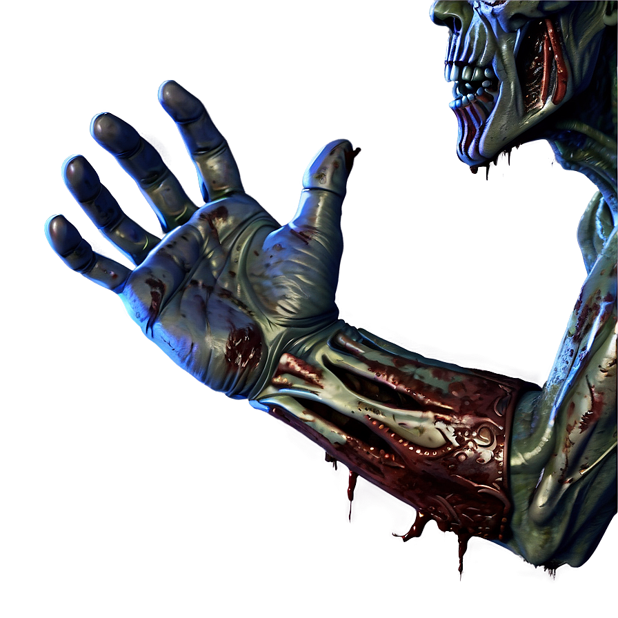 Infected Zombie Hand Png 06122024 PNG