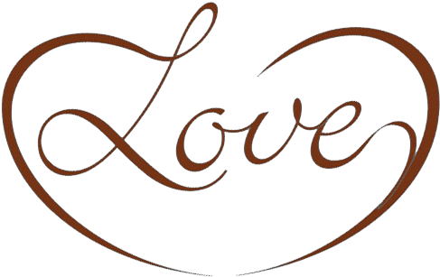 Infinite Love Calligraphy PNG