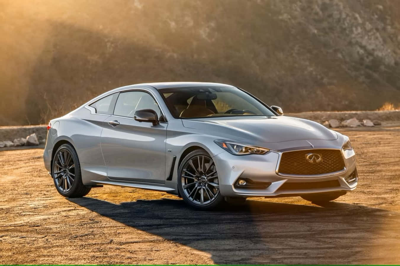 Stunning Infiniti Q60 in Motion Wallpaper