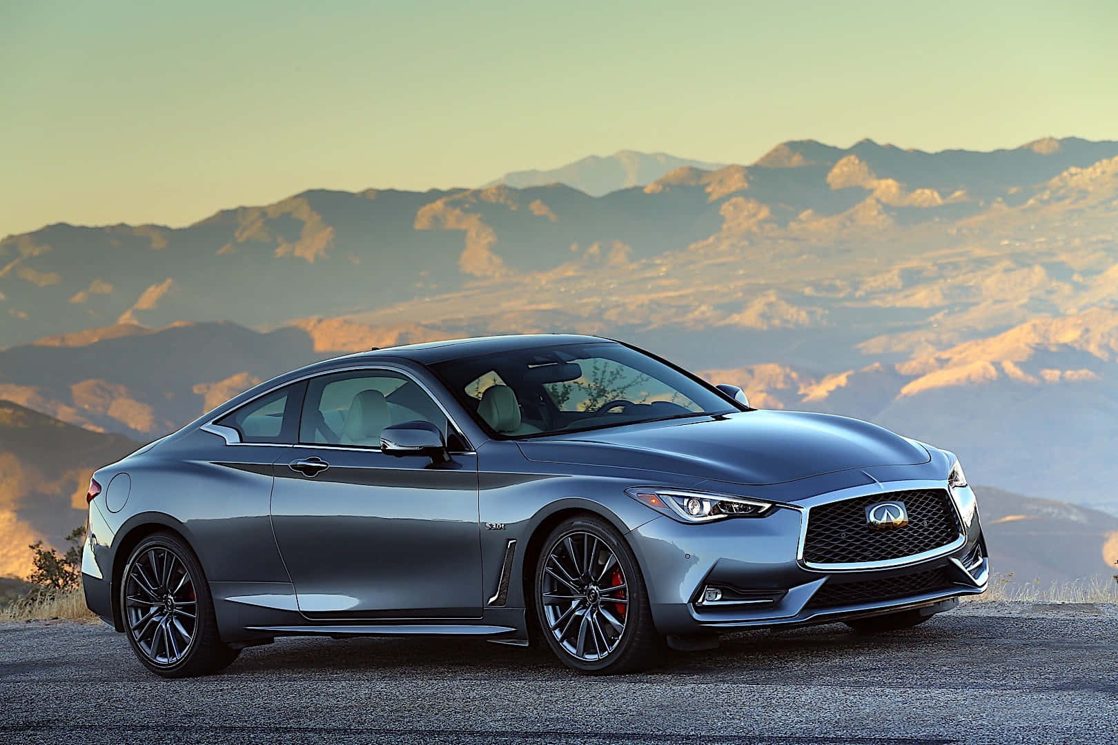 Stunning Infiniti Q60 on the road Wallpaper