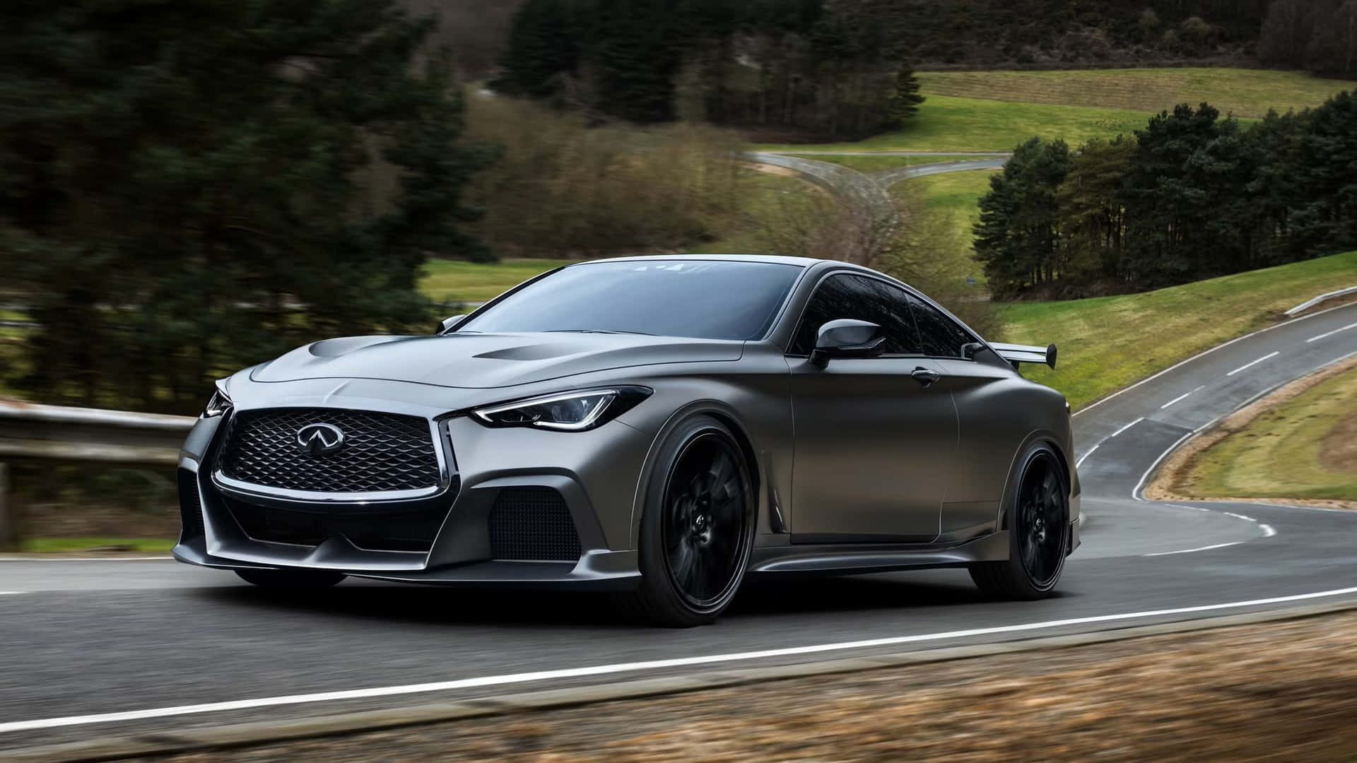 Caption: Sleek and Stylish - The Infiniti Q60 Sports Coupe Wallpaper