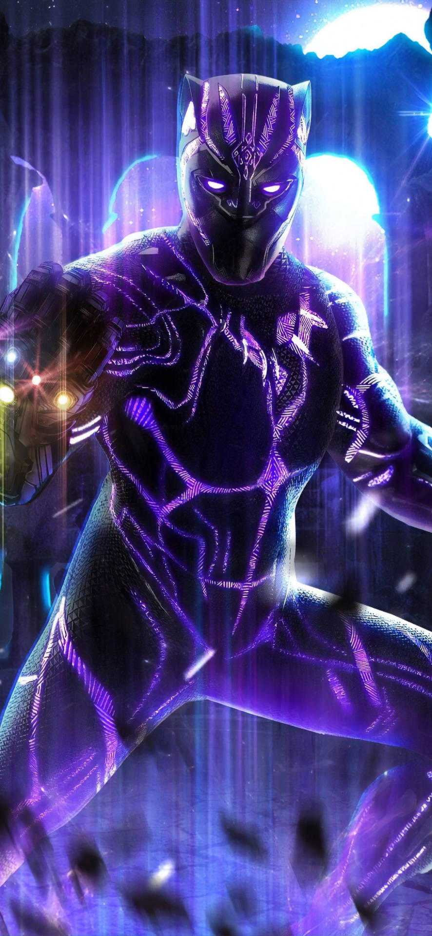 Infinity Gauntlet Black Panther Android Background