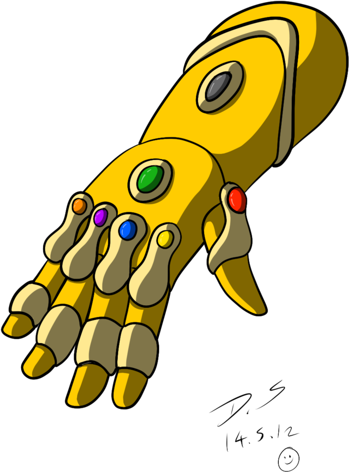 Infinity Gauntlet Drawing PNG