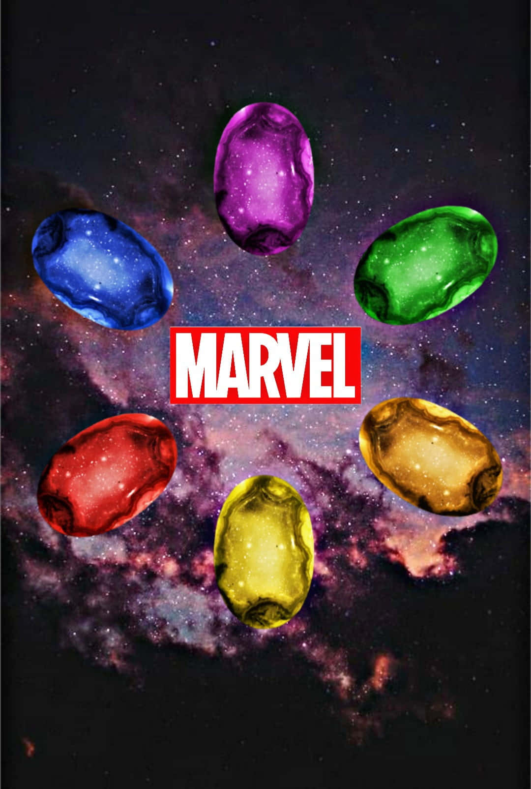 Vibrant Infinity Gems Collection Wallpaper