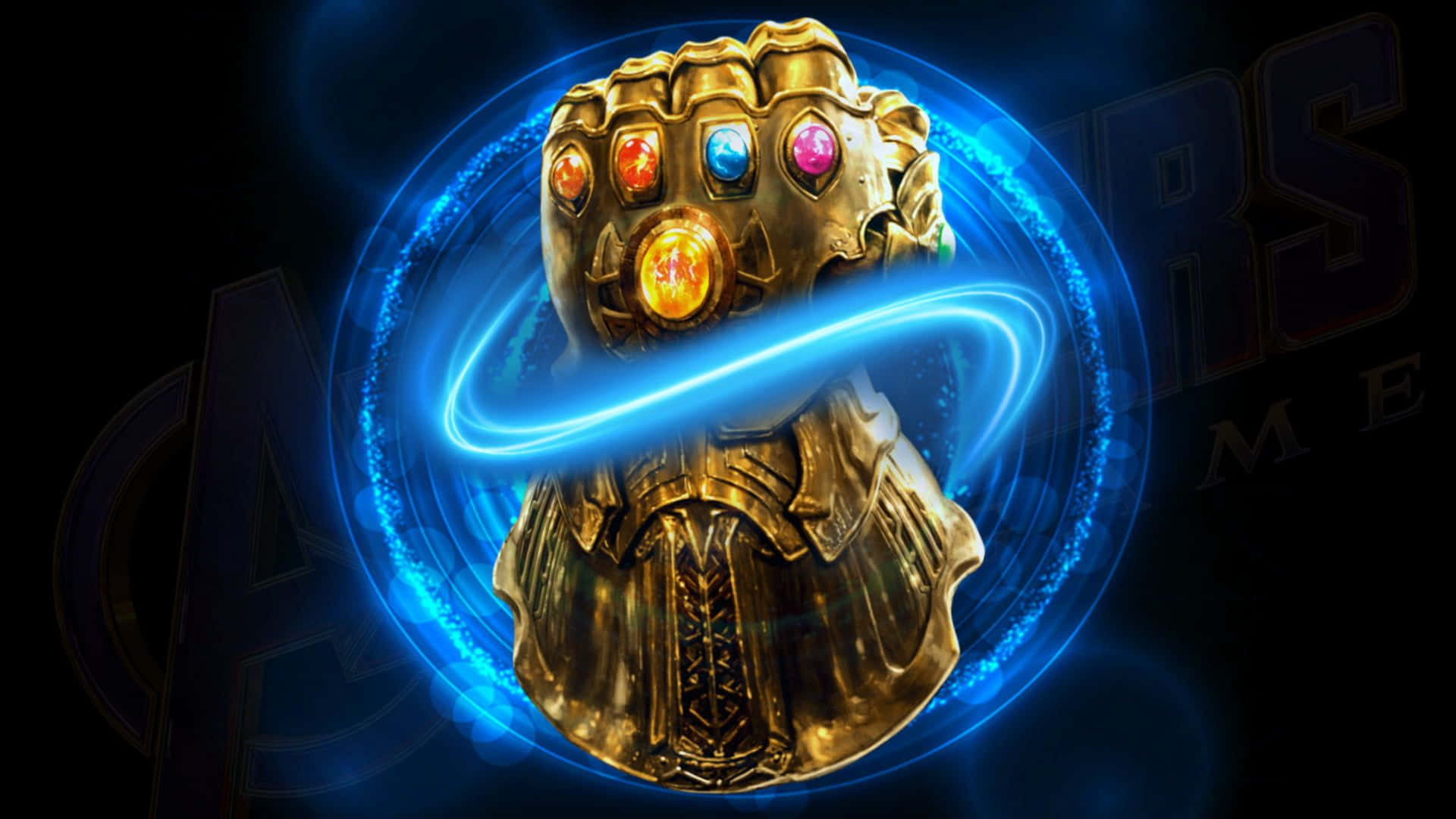 Stunning Infinity Gems arranged in a powerful cosmic line-up Wallpaper