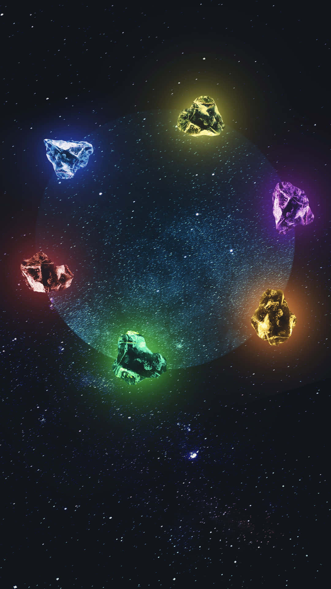 Empowering Infinity Gems - Unleashing the Universe's Might Wallpaper