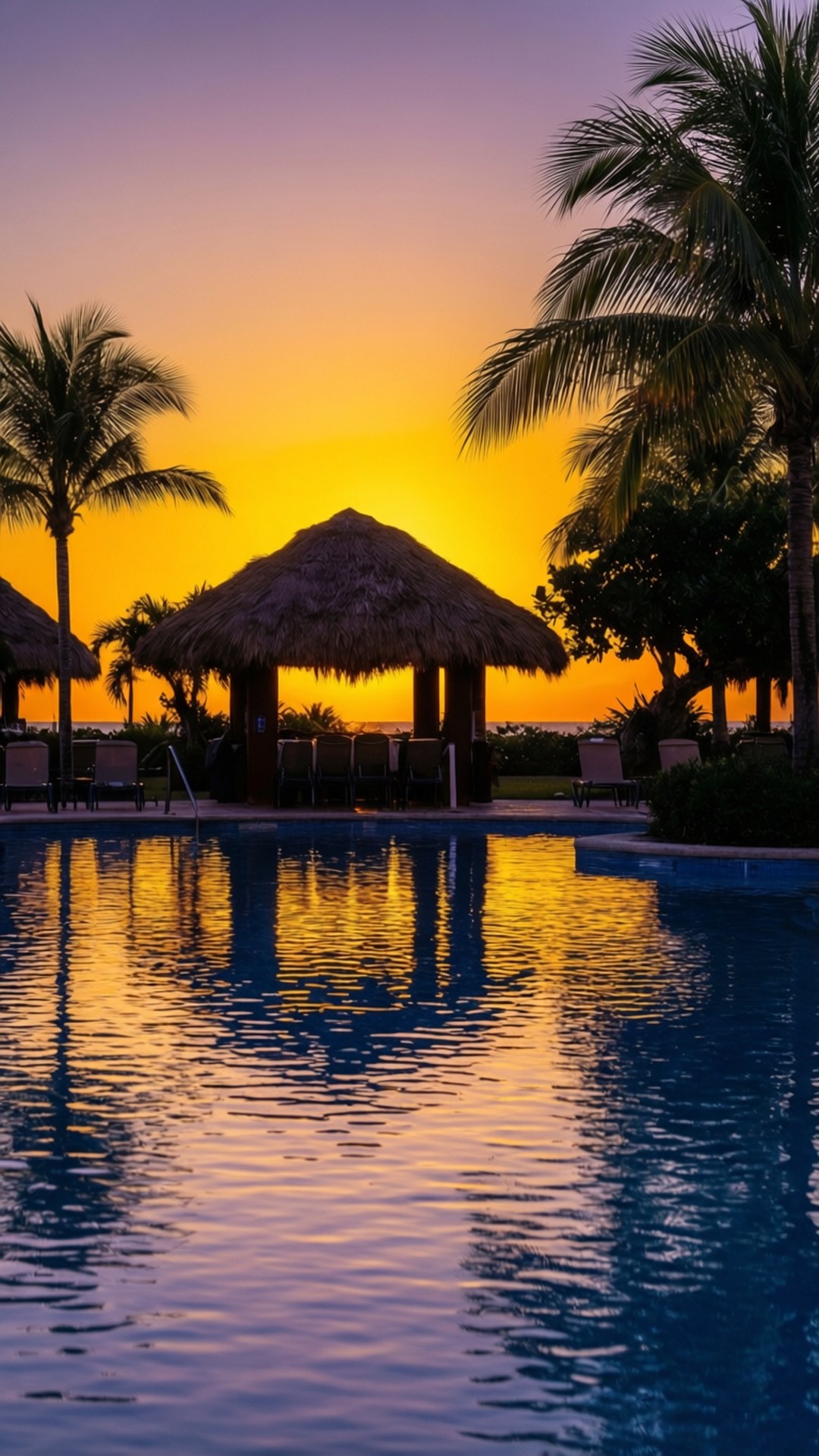 Infinity Pool Sunset Wallpapers