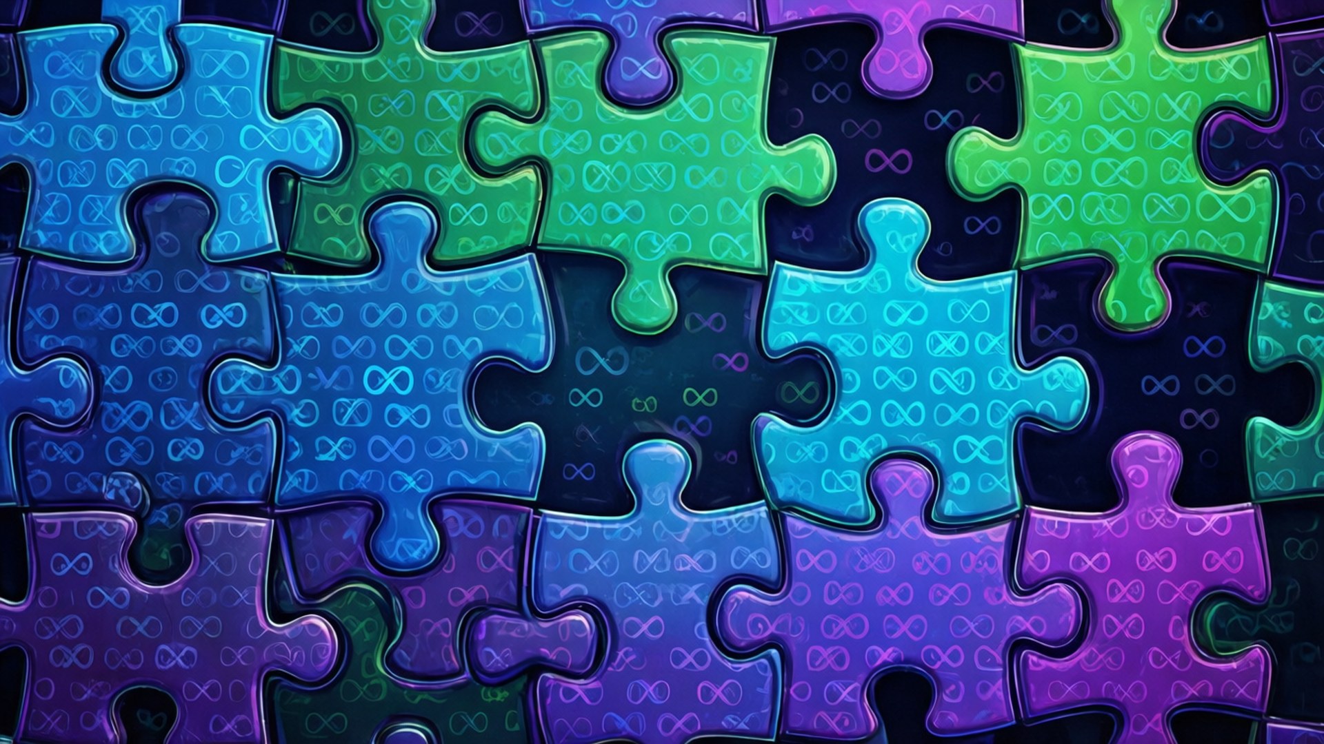 Infinity Puzzle Pattern Bakgrundsbilder