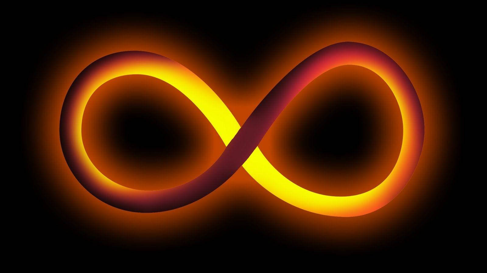 Infinity Symbol Glowing Wallpaper