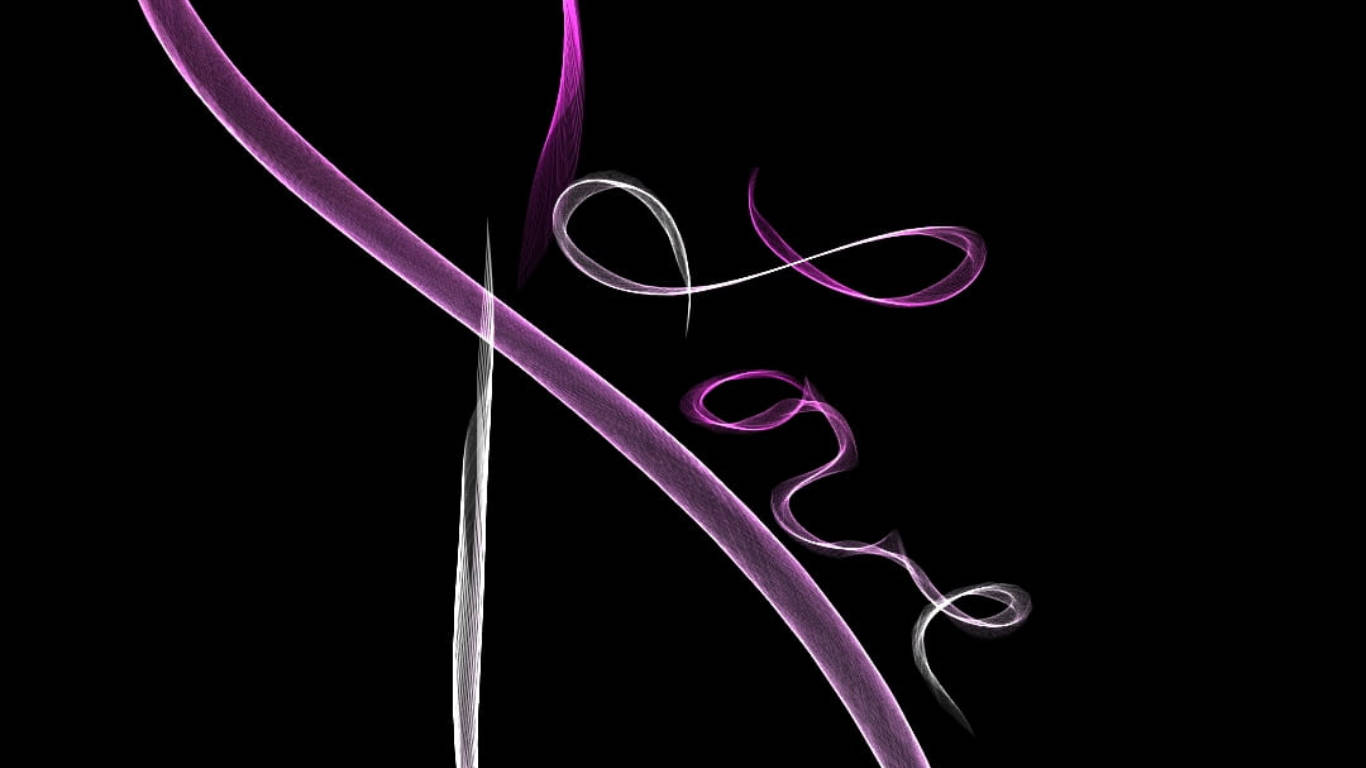 Infinity Symbol Purple Ribbon Wallpaper