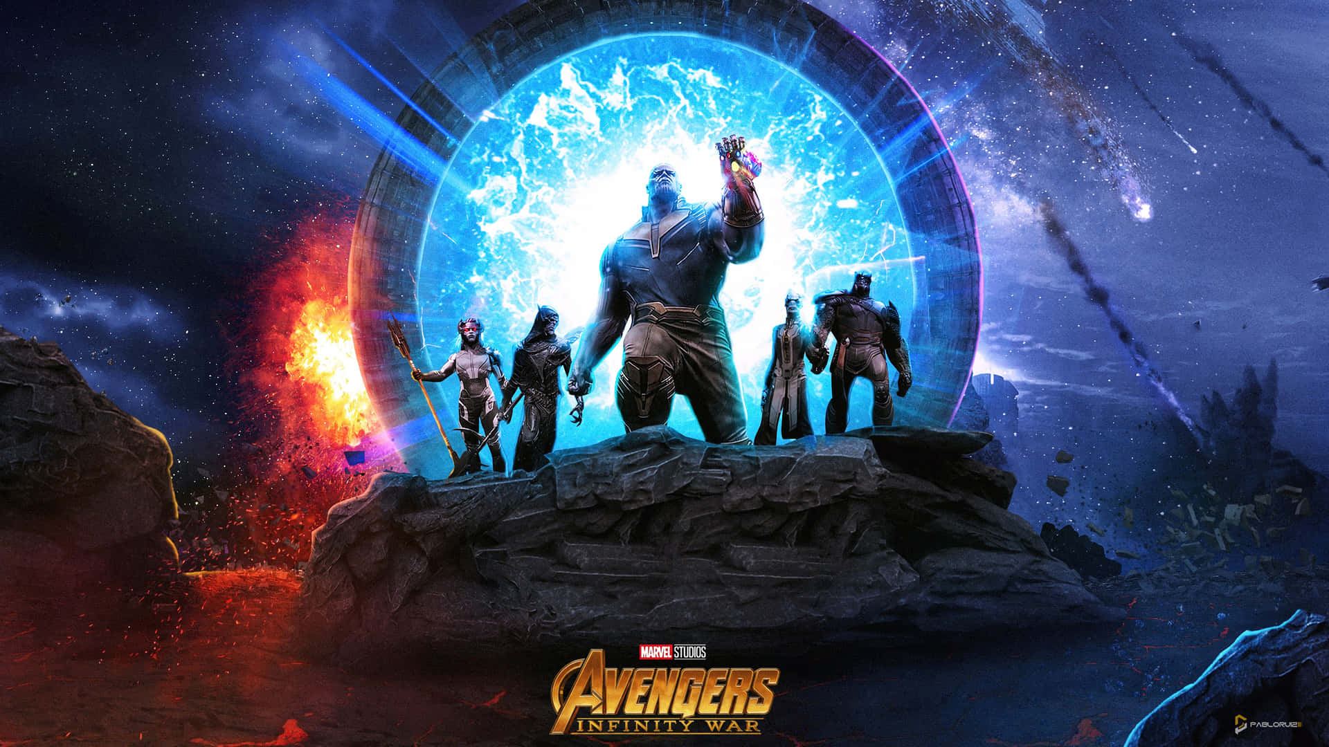 Gliavengers Si Riuniscono Prima Di Affrontare Thanos In Infinity War. Sfondo