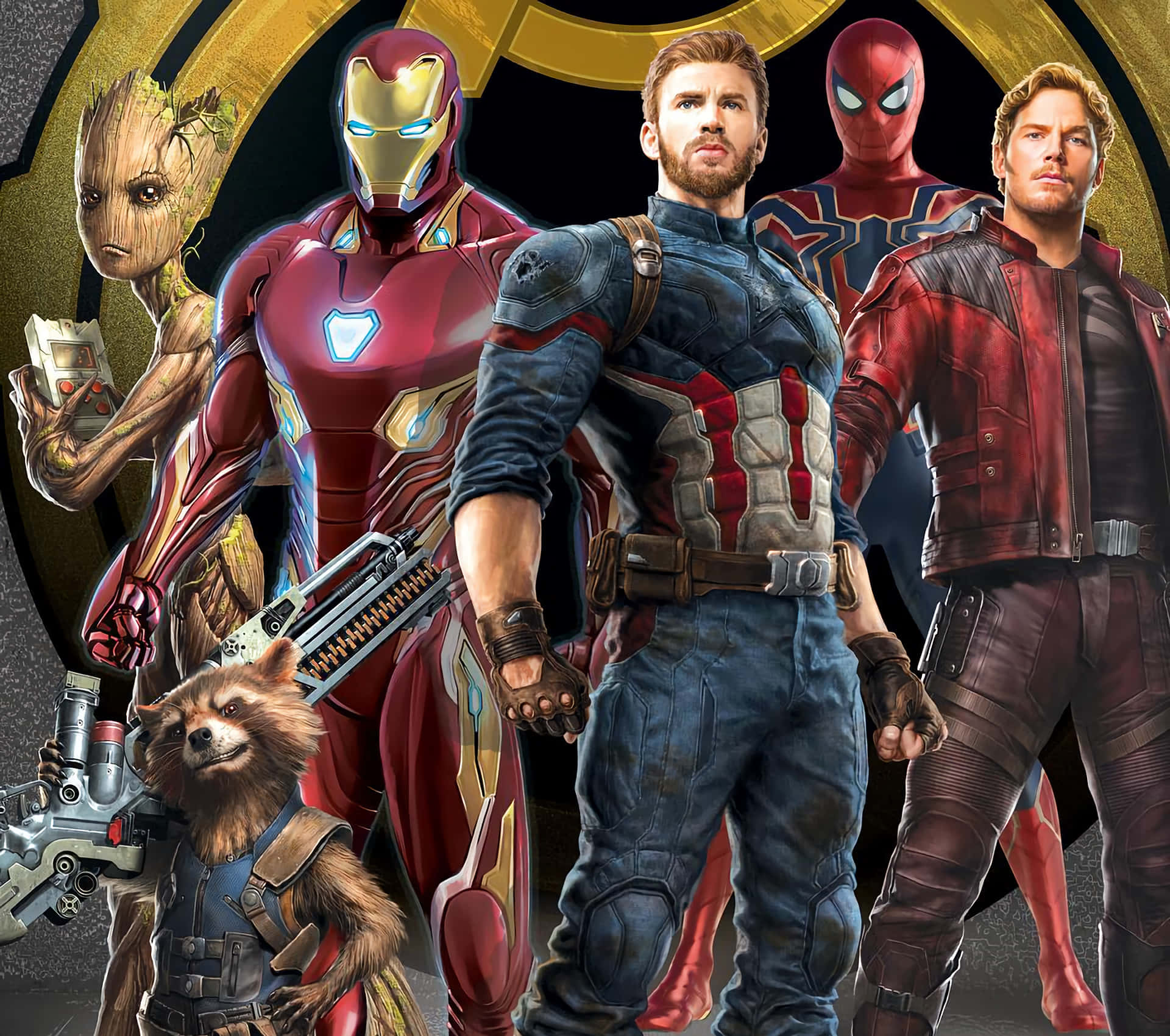 Avengers assemble for the ultimate battle, in Marvel Studios' "Avengers: Infinity War" Wallpaper