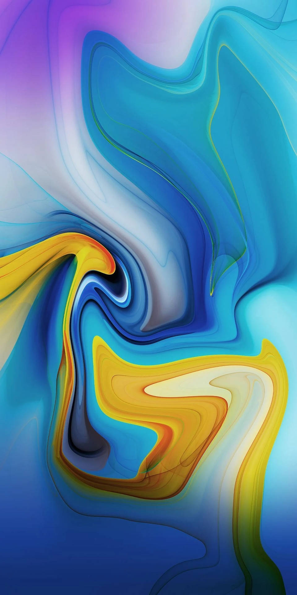 Infinix Abstract Colorful Swirling Paint Wallpaper
