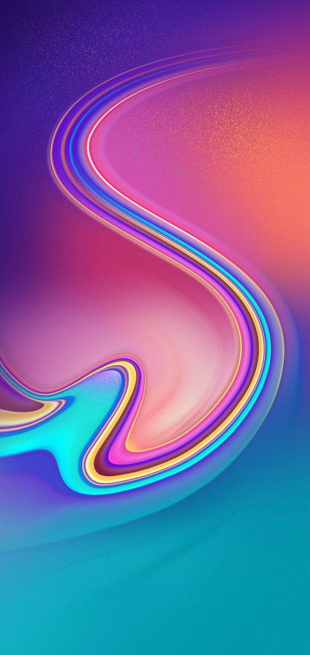 Infinix Smart 4 Vibrant Color Waves Wallpaper