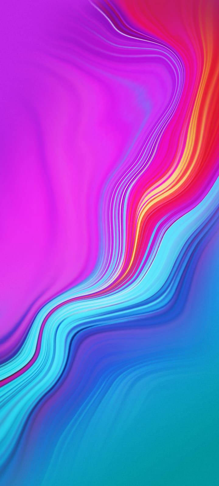 Infinix Vibrant Flowing Holographic Fluids Wallpaper