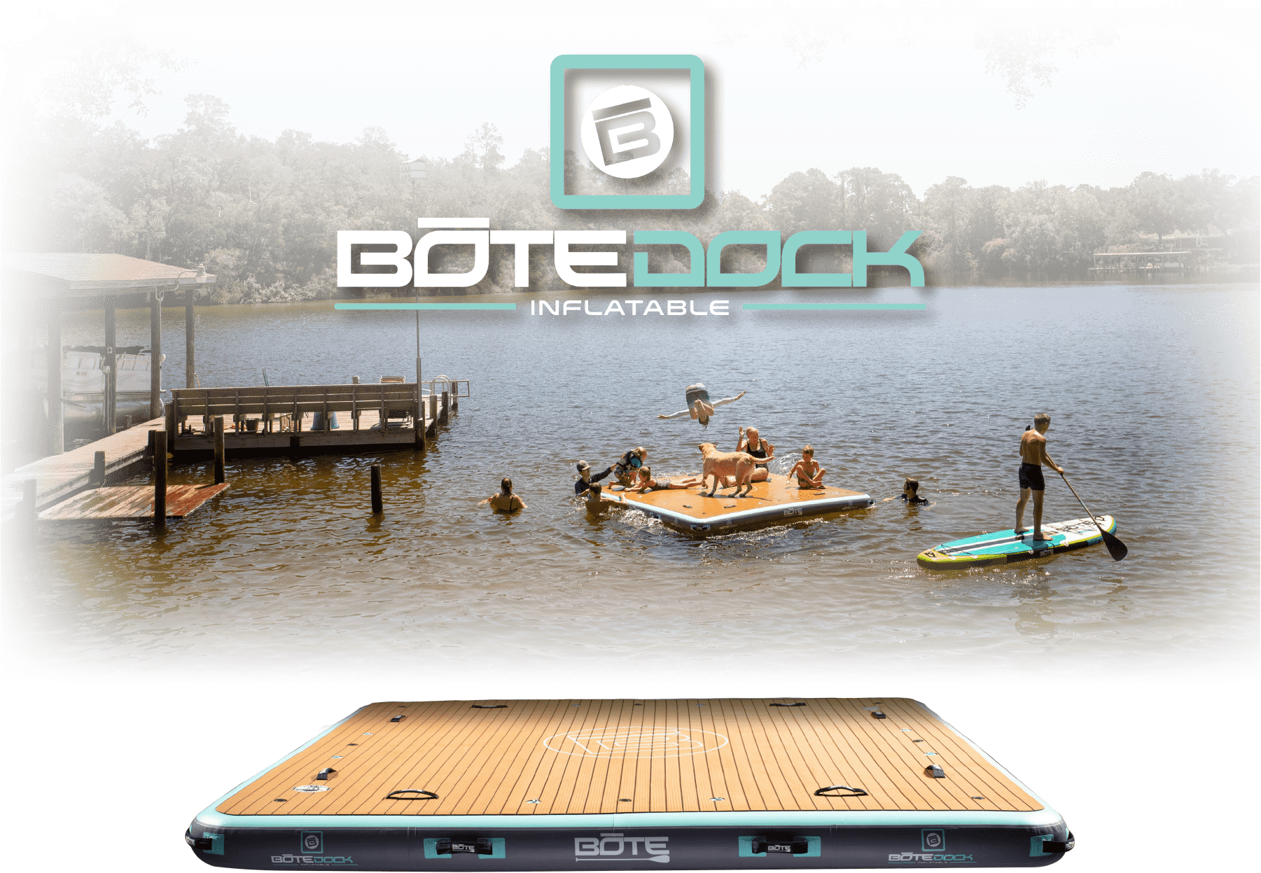 Inflatable Bote Dock Lake Recreation PNG