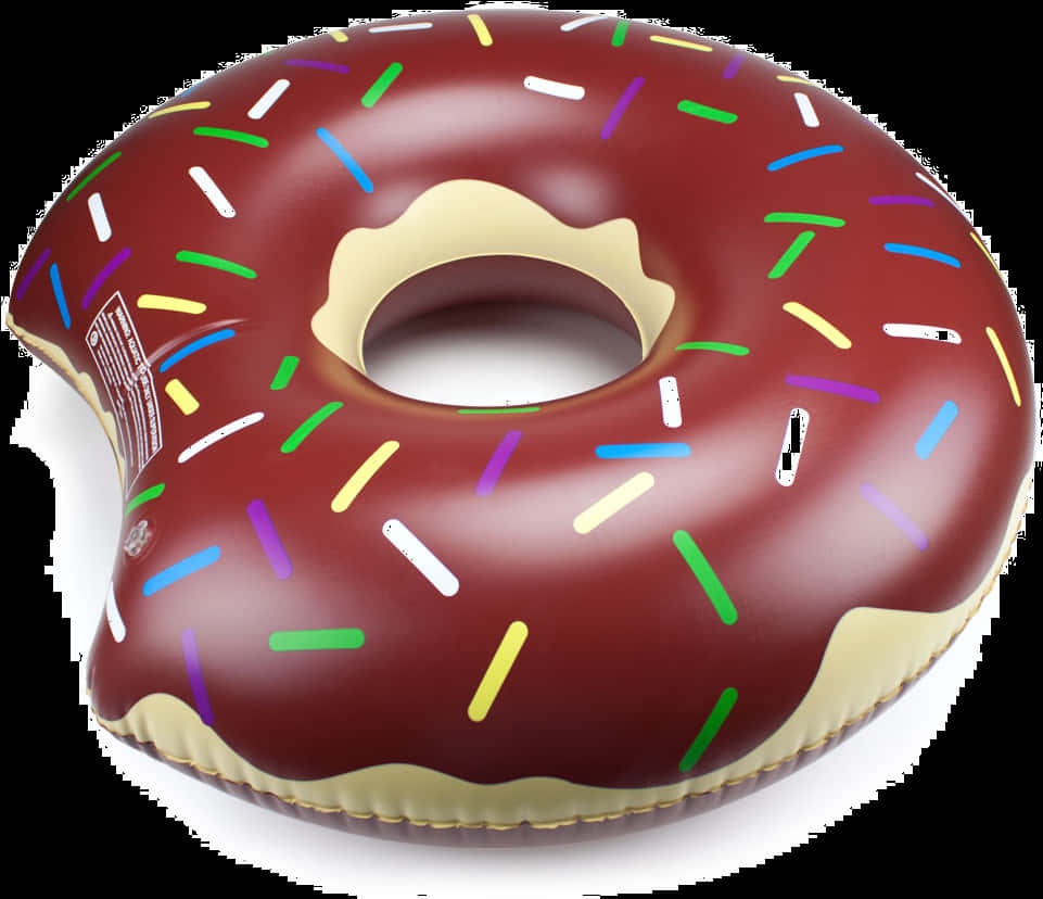 Inflatable Chocolate Sprinkle Donut Float PNG