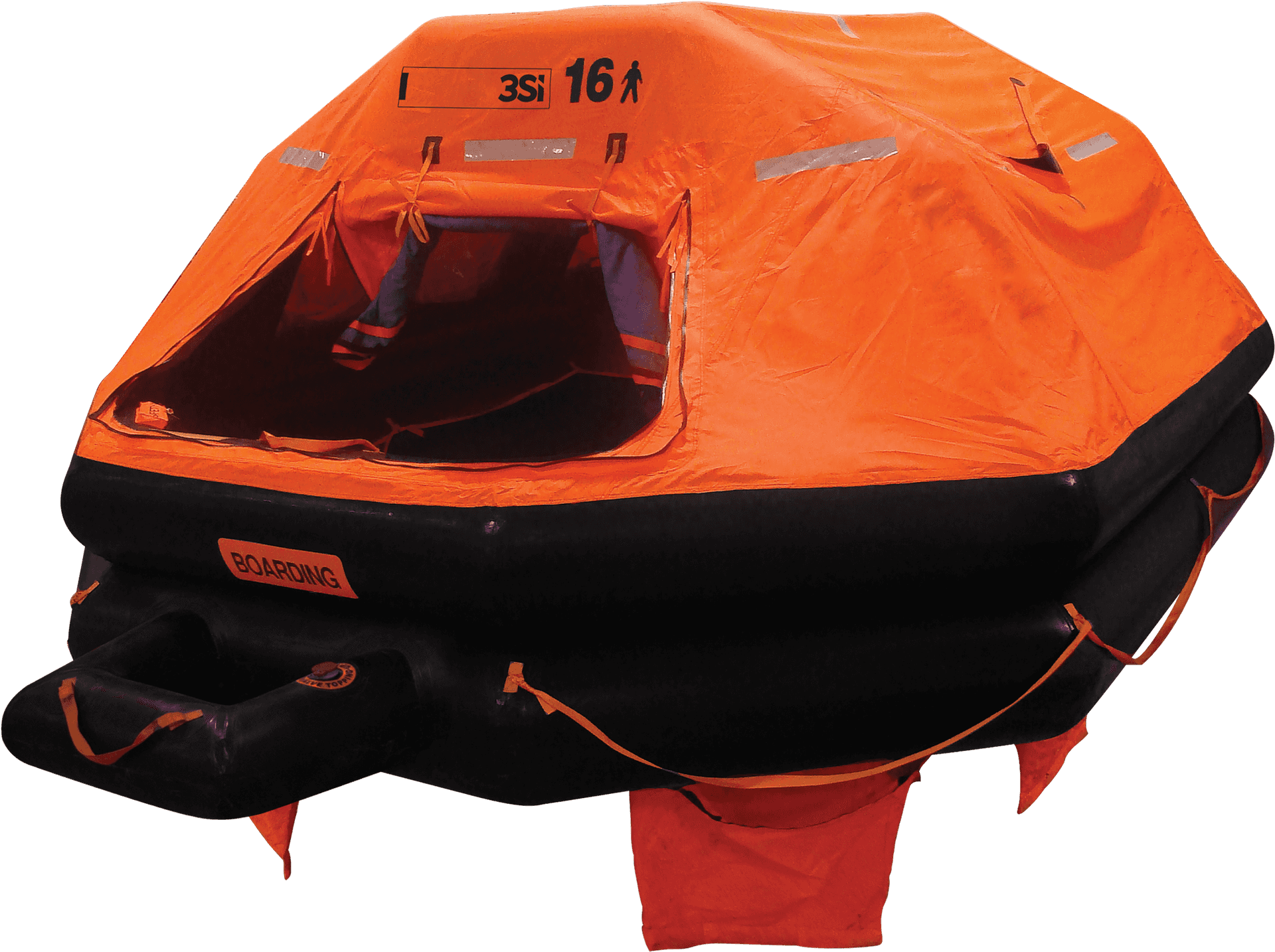 Inflatable Life Raft Isolated PNG