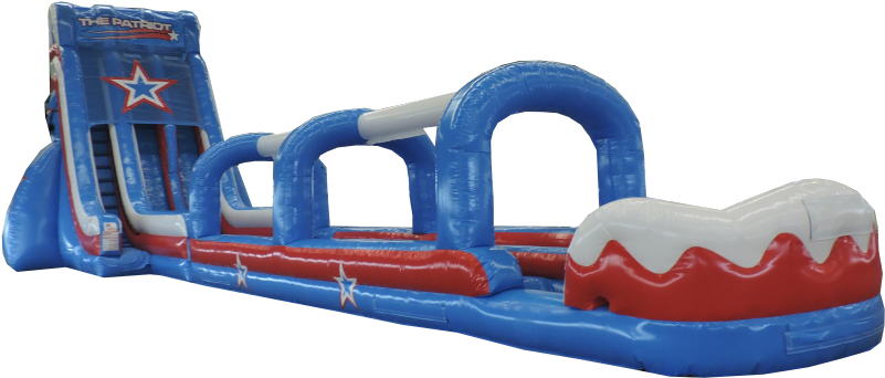 Inflatable Patriotic Water Slide PNG