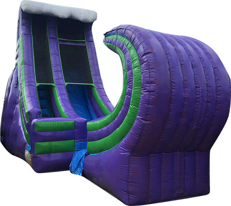 Inflatable Purple Slide Structure PNG