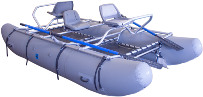 Inflatable Raftwith Frameand Oars PNG