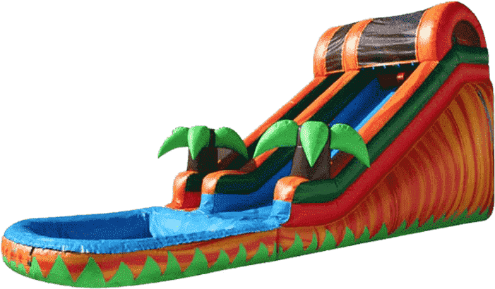 Inflatable Water Slide Fun PNG