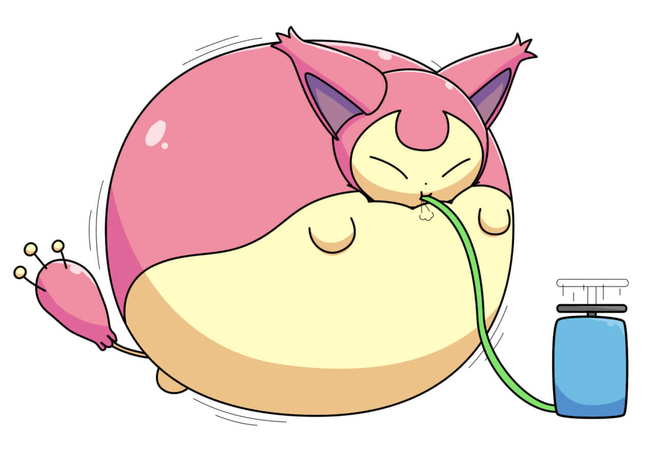 Inflated Skitty Wallpaper
