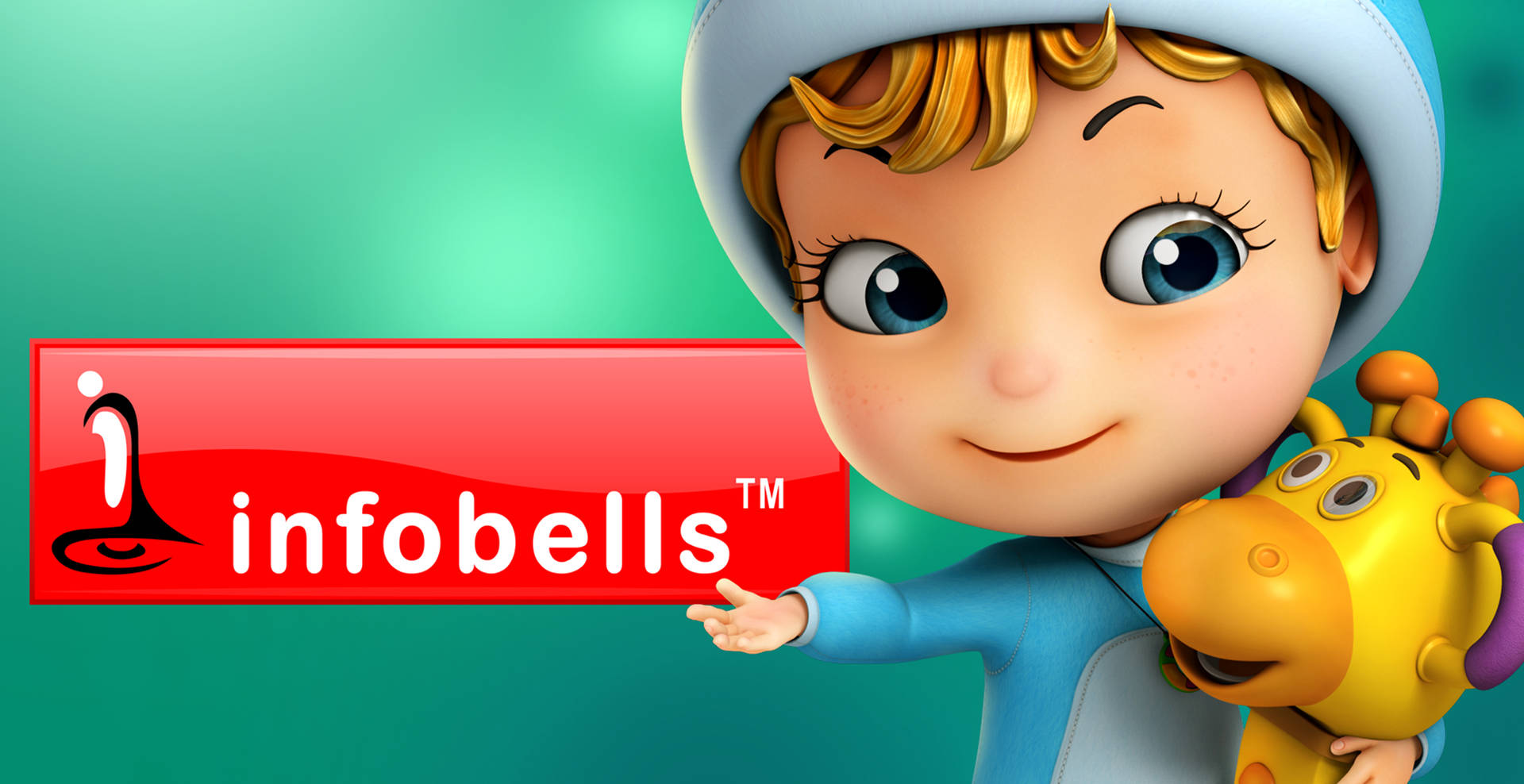 Download Infobells Baby And Cow Toy Wallpaper 