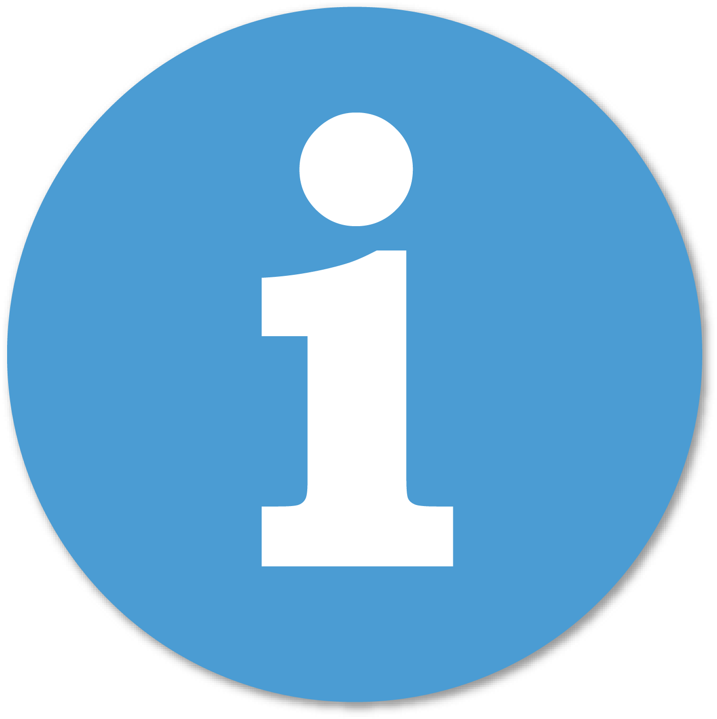 Information Icon Blue Circle PNG