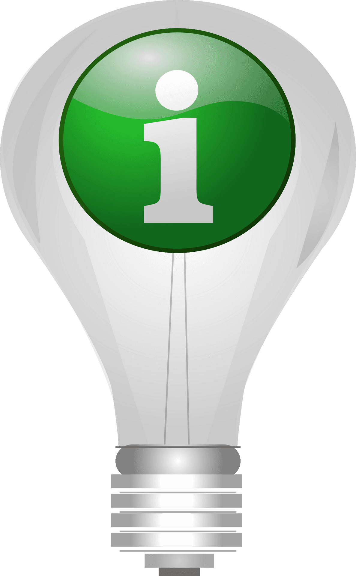 Information Lightbulb Graphic PNG