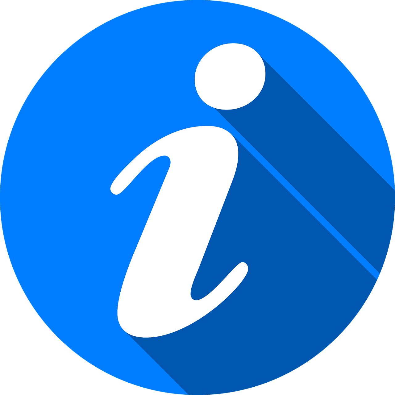 Information Symbol Blue Background PNG