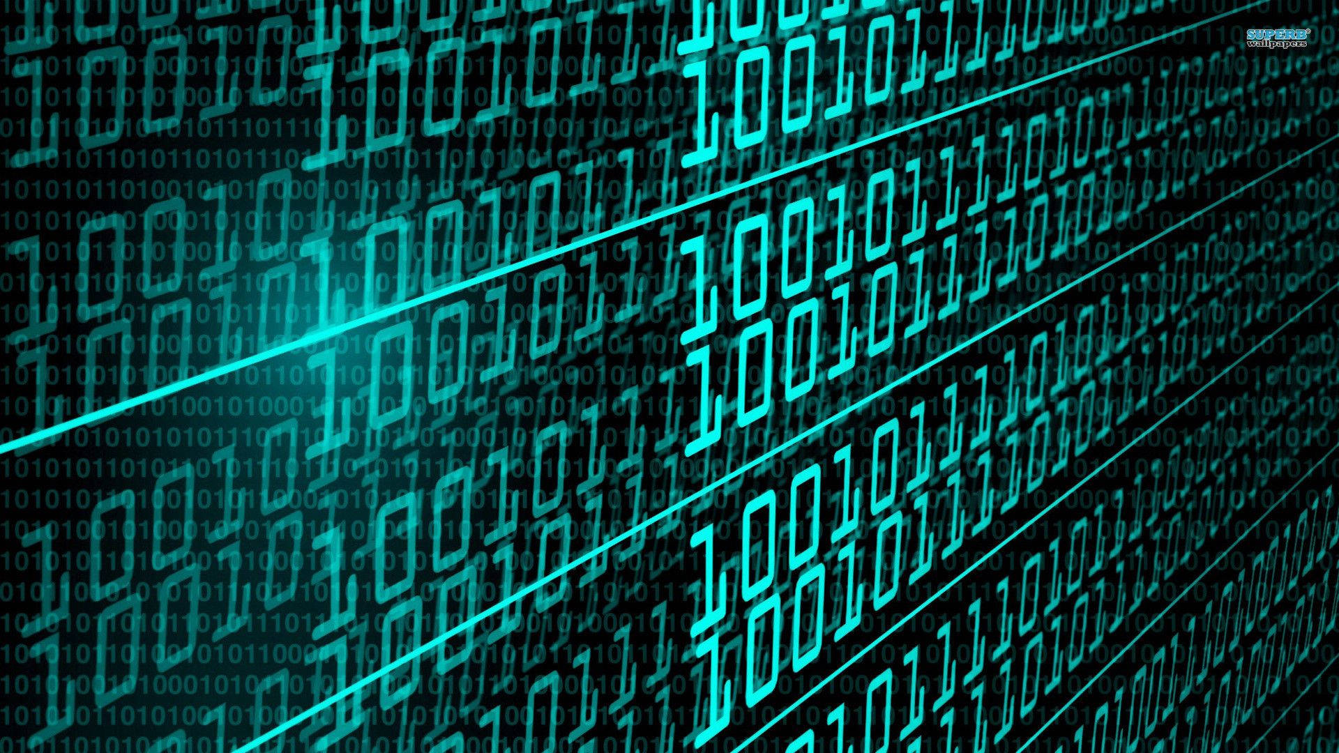Information Technology Binary Matrix Wallpaper