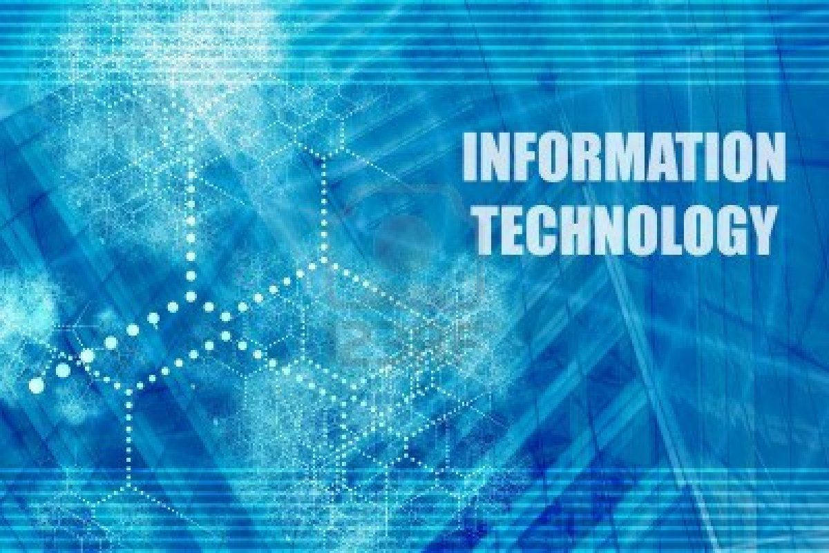 Information Technology Poster Background