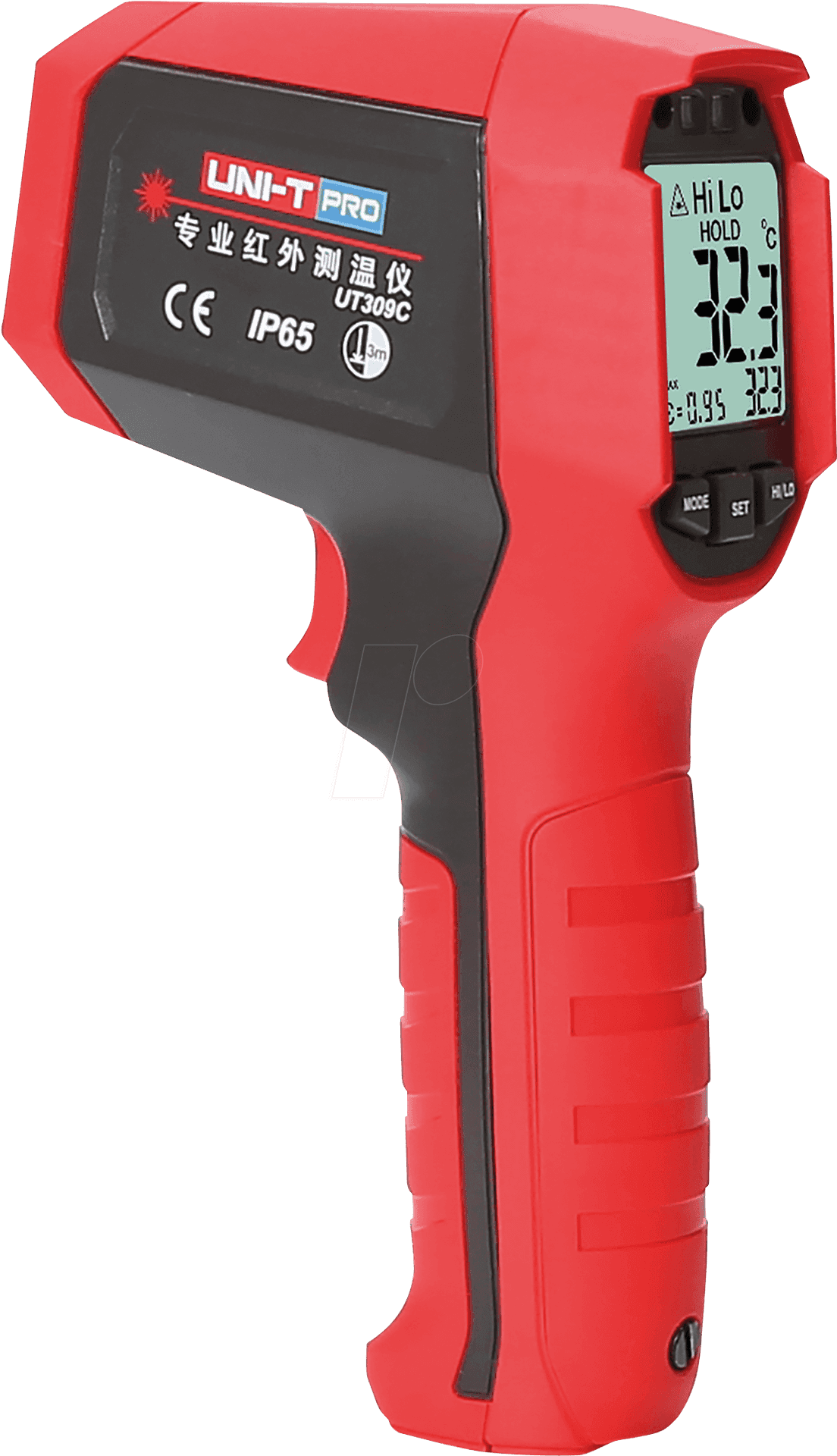Infrared Thermometer Red Handheld PNG